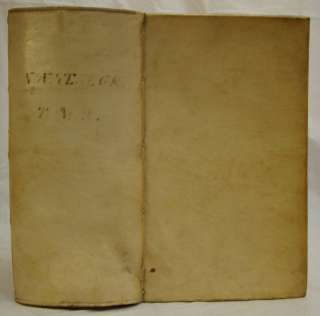   NEW TESTAMENT Greek German 1732 ORIGINAL VELLUM BINDING Antique Book