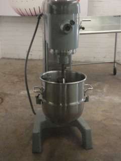 Hobart D340 40 Qt. Mixer w/Whip, Paddle, Hook & Stainless Steel Bowl 