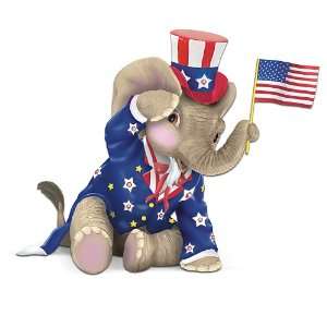  Peanuts Salute To America Elephant Figurine Collection 