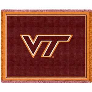  Virginia Tech University VT Hokies Throw Blanket Woven 