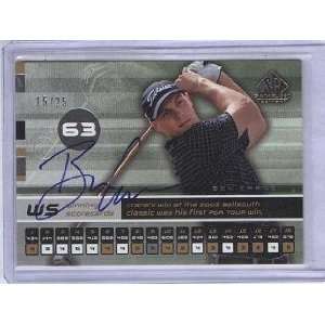  Ben Crane Autograph #15/25 2003 Upper Deck SP Golf card 