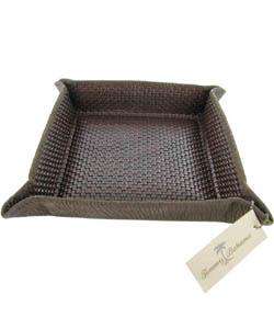 Tommy Bahama Mens Hand woven Leather Tray  