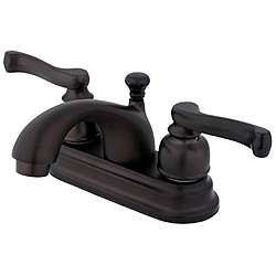 Royale Dark Oil rubbed Bronze French Handles Bathroom Faucet 