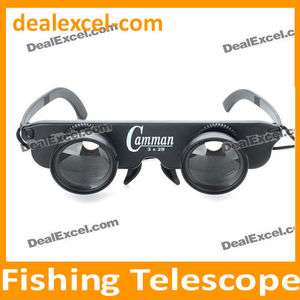 3x28 Glasses Style Fishing Binoculars Telescope   Black  