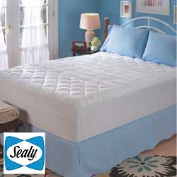 Sealy Cotton Lumbar Support Queen/ King/ Cal King size Mattress Pad 