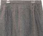   Harbor Classic Lined Black White Herringbone Skirt 36 38 waist 29 long