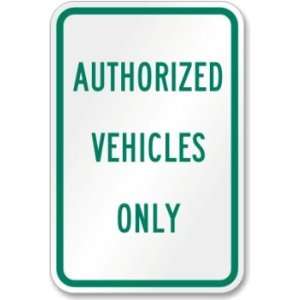   Vehicles Only 18x12 (.080 Reflective Aluminum)