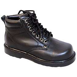 Iron Age Black Oblique Steel toe Work Boots  