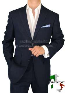 BRIONI $1598 LINEN MADE IN ITALY MENS SUITS NAVY 42R  