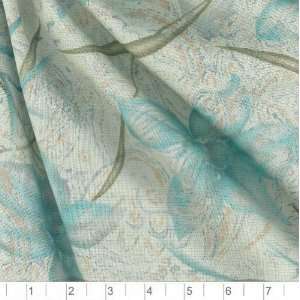  54 Wide Stretch Mesh Orchids Aqua Fabric By The Yard 