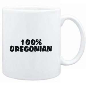  Mug White  100% Oregonian  Usa States