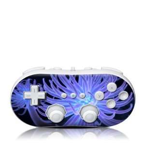  Anemones Design Skin Decal Sticker for the Wii Classic 