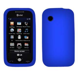   AT&T LG GS390 Prime Phone Blue Accessory Silicone Skin Soft Case Cover