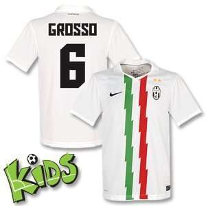  10 11 Juventus Away Jersey + Grosso 6 (Fan Style)   Boys 