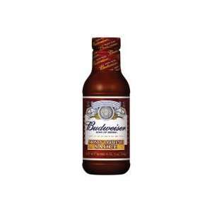 Budweiser Honey Barbecue Sauce 18 Oz (Pack of 6)  Grocery 