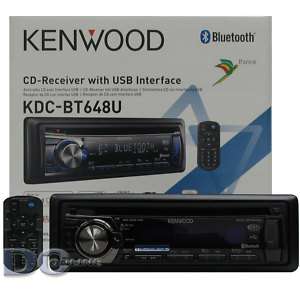 KENWOOD KDC BT648U CAR WMACD RECEIVER W/ BLUETOOTH  