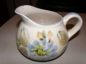 Hand painted ceramic pitcher made in Portugal  