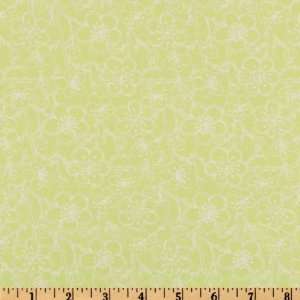  44 Wide Milly Petals Lime Fabric By The Yard Arts 