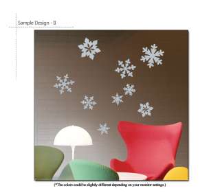 SNOWFLAKES Wall & Window Decorative Sticker Vinyl Decal  