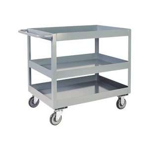  3 Lip Three Shelf Service Cart 1200 Lbs Capacity   18 X 