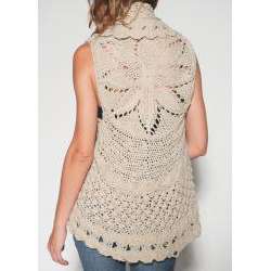 Elan Womens Crocheted Sweater Vest  