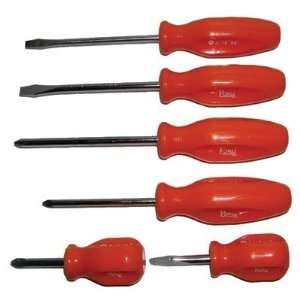  22 398 Pony 6 Pc Screwdriver Set 3 Slotted 3 Phillips 