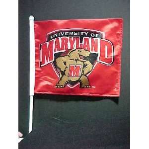  University of Maryland Terrapins Flag,car W/New Terp 