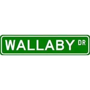 X24 WALLABY Street Sign ~ Custom Aluminum Street Signs  
