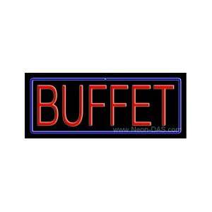 Buffet Outdoor Neon Sign 13 x 32 