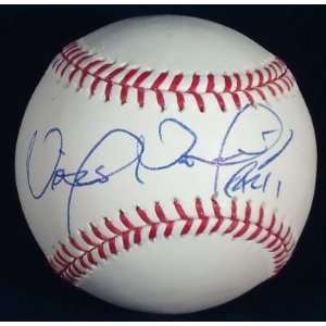  Victor Martinez Autographed Baseball   ML DETROIT TIGERS W 