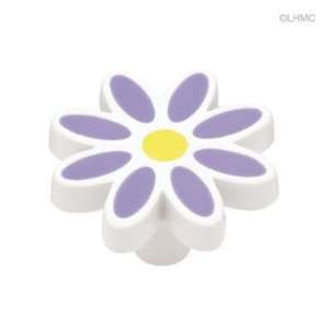  Whimsical Lavender Daisy Knob L PBF950Y LAV C7