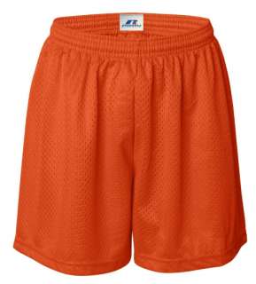 Russell Adult Mens Orange Tangerine Mesh Shorts Size 3XL (See 