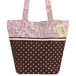 JoJo Designs Pink/Brown French Toile Tote Bag  