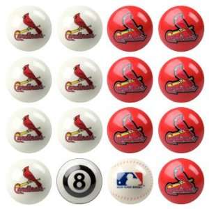 St. Louis Cardinals MLB Home vs. Away Billiard Balls Full Set (16 Ball 