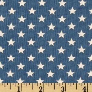   Small Stars Blue Fabric By The Yard jo_morton Arts, Crafts & Sewing