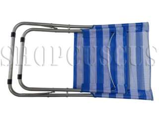 New steel Easy Carry 200 LBS Beach Chair Blue  