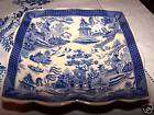 Pretty Blue Willow Pattern Square Dish, Plate, Bowl New