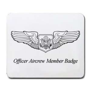  Officer Aircrew Member Badge Mouse Pad