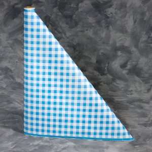  300 foot Blue Gingham Paper Table Cover