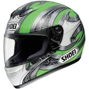  Shoei TZ R Lance TC 4 Full Face Motorcycle Helmet Green 