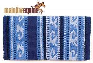 Mayatex Saddle Horse Blanket Pad Wool Del Mar Blue NEW  