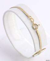   Bracelet   14k Yellow Gold Italian Fine Estate 7 Chain Fashion  