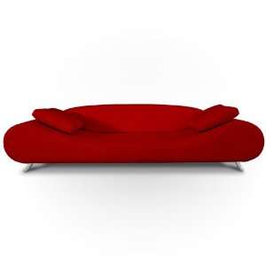  Modern Red Lounge 3 Seater Sofa