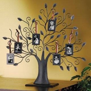 Malden Family Tree Fashion Metal Frame, 2 Sided with 14 Small Frames 