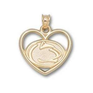  Anderson Jewelry Penn State Nittany Lions Head Heart Gold 