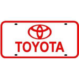  TOYOTA LICENSE PLATE sign car import