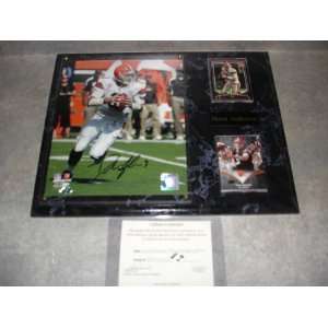  Derek Anderson Autographed Cleveland Browns Wall Plaque w 