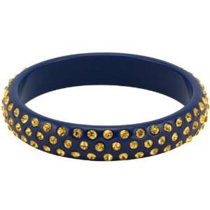 Navy Blue Gold Bangle Bracelet
