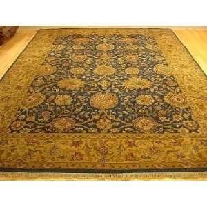  9x12 Hand Knotted Agra India Rug   91x124
