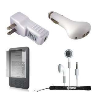 , USB Wall / Travel Charger, Earphones, and Screen Protector / Guard 